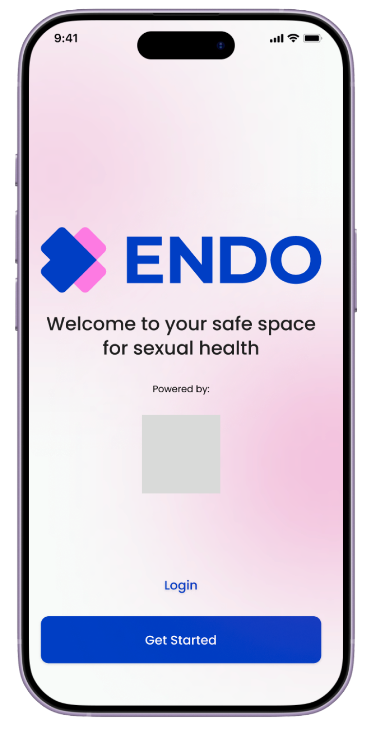 ENDO app welcome screen